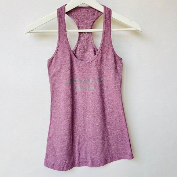 lululemon athletica Tops - ❤️ LULULEMON reversible CRB tank in heather plum with custom Prints A81